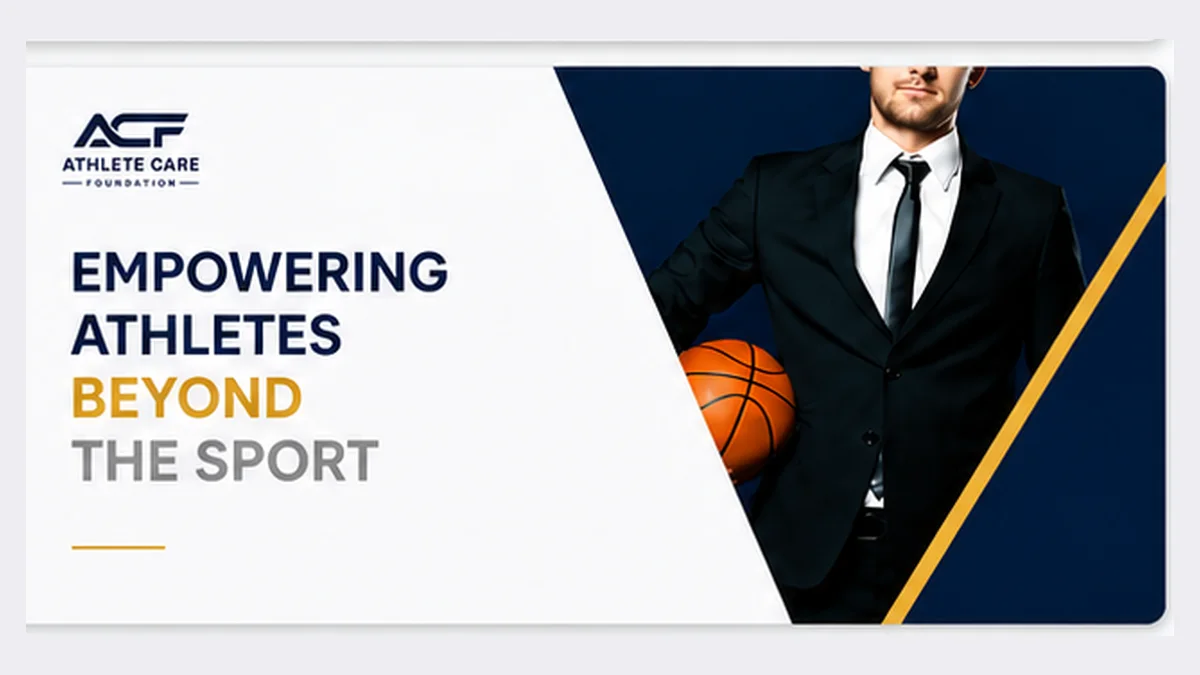 A professionally structured slide next to its plain original